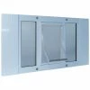 Ideal Pet Products Pet Doors Aluminum Sash Window X-Large (91- 110-lb) White Aluminum Window Pet Door -Animal & Pet Care Online Shop 00468036