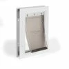 PetSafe Pet Doors Aluminum pet door Small (25-lb or Less) White Aluminum Pet Door -Animal & Pet Care Online Shop 00681852