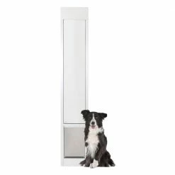 PetSafe Pet Doors Patio panel Large (71- 90-lb) White Aluminum Sliding Pet Door