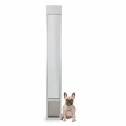 PetSafe Pet Doors Patio panel Medium (26- 40-lb) Satin Aluminum Sliding Pet Door
