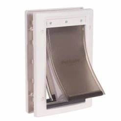 PetSafe Pet Doors Extreme Weather Pet Door Small (25-lb or Less) White Plastic Door or Wall Pet Door