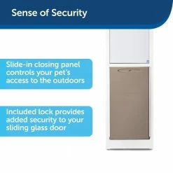 PetSafe Pet Doors Patio Panel Large White Aluminum Sliding Pet Door -Animal & Pet Care Online Shop 08781905