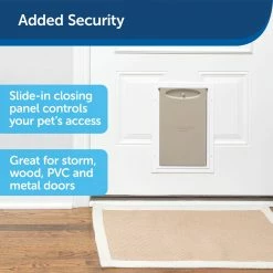 PetSafe Pet Doors Aluminum pet door Small (25-lb or Less) White Aluminum Pet Door -Animal & Pet Care Online Shop 08870125