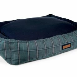 The Houndry Pet Beds Peacock Pooch Sunbrella Acrylic Fabric Rectangular 30-in x 25-in Dog Bed (For Medium)
