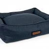 The Houndry Pet Beds Navy Newfie Sunbrella Acrylic Fabric Rectangular 44-in x 36-in Dog Bed (For Large) -Animal & Pet Care Online Shop 11170167