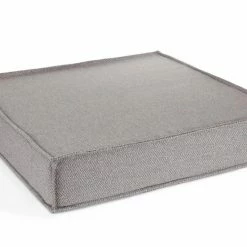 The Houndry Pet Beds Foggy Feline Sunbrella Acrylic Fabric Rectangular 47-in x 36-in Dog Bed (For Large)