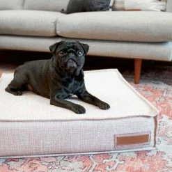 The Houndry Pet Beds Puppy Belly Pink Sunbrella Acrylic Fabric Rectangular 47-in x 36-in Dog Bed (For Large) -Animal & Pet Care Online Shop 11171375