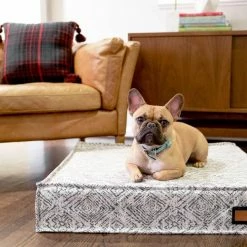 The Houndry Pet Beds Sapphire Spaniel Sunbrella Acrylic Fabric Rectangular 48-in x 36-in Dog Bed (For Large) -Animal & Pet Care Online Shop 11171458