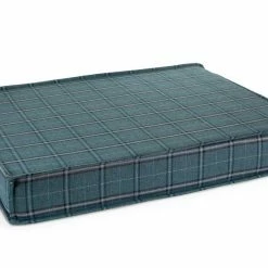 The Houndry Pet Beds Peacock Pooch Sunbrella Acrylic Fabric Rectangular 22-in x 22-in Dog Bed (For Small)