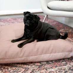 The Houndry Pet Beds Puppy Belly Pink Sunbrella Acrylic Fabric Rectangular 47-in x 37-in Dog Bed (For Large) -Animal & Pet Care Online Shop 11171723