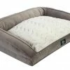 Serta Pet Beds Gray Plush Polyester Rectangular 39-in x 29-in Dog Bed -Animal & Pet Care Online Shop 11562964