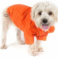 Pet Life Pet Clothing Lightweight Adjustable 'Sporty Avalanche' Pet Coat Large (71- 90-lb)Orange Dog/Cat Coat -Animal & Pet Care Online Shop 12006817