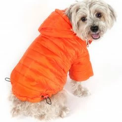 Pet Life Pet Clothing Lightweight Adjustable 'Sporty Avalanche' Pet Coat Large (71- 90-lb)Orange Dog/Cat Coat