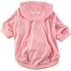Pet Life Pet Clothing French Terry Pet Hoodie Hooded Sweater Small (11- 25-lb)Pink Dog/Cat Hoodie