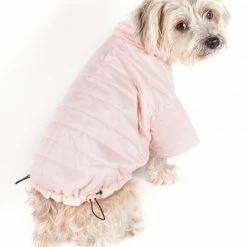 Pet Life Pet Clothing Lightweight Adjustable 'Sporty Avalanche' Pet Coat Large (71- 90-lb)Light Pink Dog/Cat Coat