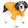 Pet Life Pet Clothing Lightweight Adjustable 'Sporty Avalanche' Pet Coat Medium (26- 40-lb) Mustard Yellow Dog/Cat Coat -Animal & Pet Care Online Shop 12009908
