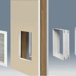 High Tech Pet Pet Door Accessories Armor Flex Aluminum Pet Door Wall Kit -Animal & Pet Care Online Shop 12247022