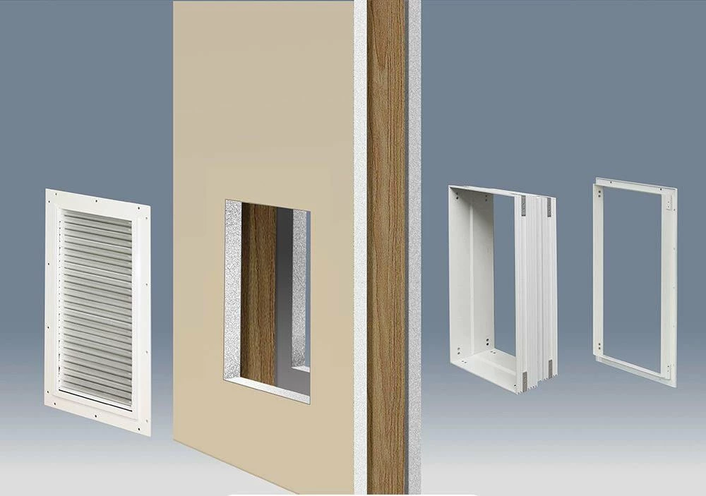 High Tech Pet Pet Doors Armor Flex Medium (26- 40-lb) Off White Aluminum Door or Wall Pet Door 5 High Tech Pet Pet Doors Armor Flex Medium (26- 40-lb) Off White Aluminum Door or Wall Pet Door - Image 3