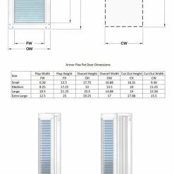 High Tech Pet Pet Doors Armor Flex Medium (26- 40-lb) Off White Aluminum Door or Wall Pet Door 12 High Tech Pet Pet Doors Armor Flex Medium (26- 40-lb) Off White Aluminum Door or Wall Pet Door -Animal & Pet Care Online Shop 12307806