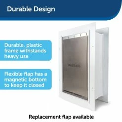 PetSafe Pet Doors Medium (26- 40-lb) White Plastic Wall Pet Door -Animal & Pet Care Online Shop 12336063