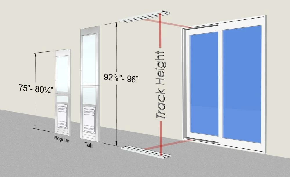 High Tech Pet Pet Doors Armor Flex Large (71- 90-lb) Off White Aluminum Sliding Pet Door 9 High Tech Pet Pet Doors Armor Flex Large (71- 90-lb) Off White Aluminum Sliding Pet Door - Image 7