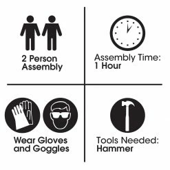 Pet Sentinel Crates & Kennels 8-ft L x 4-ft W x 6-ft H Box Kit -Animal & Pet Care Online Shop 16388693