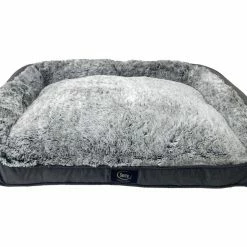 Serta Pet Beds Gray Polyester Rectangular 29-in x 39-in Dog Bed (For Large)