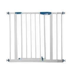 Pet Essentials Pet Gates Tension-Mount Expandable White Metal Pet Gate