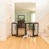 Pet Essentials Pet Gates Freestanding Expandable Black Wood Pet Gate 2 Pet Essentials Pet Gates Freestanding Expandable Black Wood Pet Gate -Animal & Pet Care Online Shop 17749284 scaled