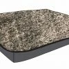 Precious Tails Pet Beds Two Tone Gray Sherpa Rectangular 35-in x 26-in Dog Bed (For Medium) -Animal & Pet Care Online Shop 17855684