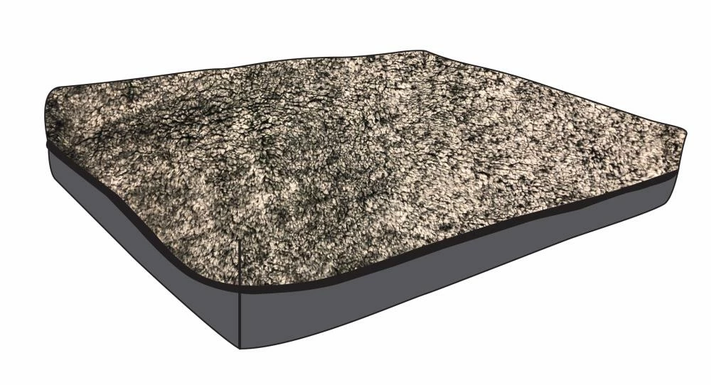 Precious Tails Pet Beds Two Tone Gray Sherpa Rectangular 35-in x 26-in Dog Bed (For Medium) 3 Precious Tails Pet Beds Two Tone Gray Sherpa Rectangular 35-in x 26-in Dog Bed (For Medium)