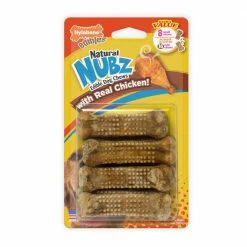Nylabone Pet Treats Nubz Edible Dog Chews Dental Treats for Dog Chicken Flavor (6.6-oz)