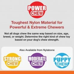 Nylabone Pet Toys Power Chew Original Flavor Dog Chew -Animal & Pet Care Online Shop 42250063