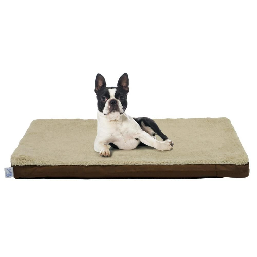 DMC Pet Beds Brown Faux Fur Rectangular 29-in x 19-in Dog/Cat Bed (For Any) 4 DMC Pet Beds Brown Faux Fur Rectangular 29-in x 19-in Dog/Cat Bed (For Any) - Image 2