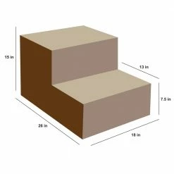 DMC Pet Steps & Ramps Cozy pet Brown/Tan Wood Steps -Animal & Pet Care Online Shop 42698904