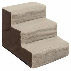 DMC Pet Steps & Ramps Cozy pet Brown Wood Steps