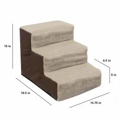 DMC Pet Steps & Ramps Cozy pet Brown Wood Steps -Animal & Pet Care Online Shop 42701439