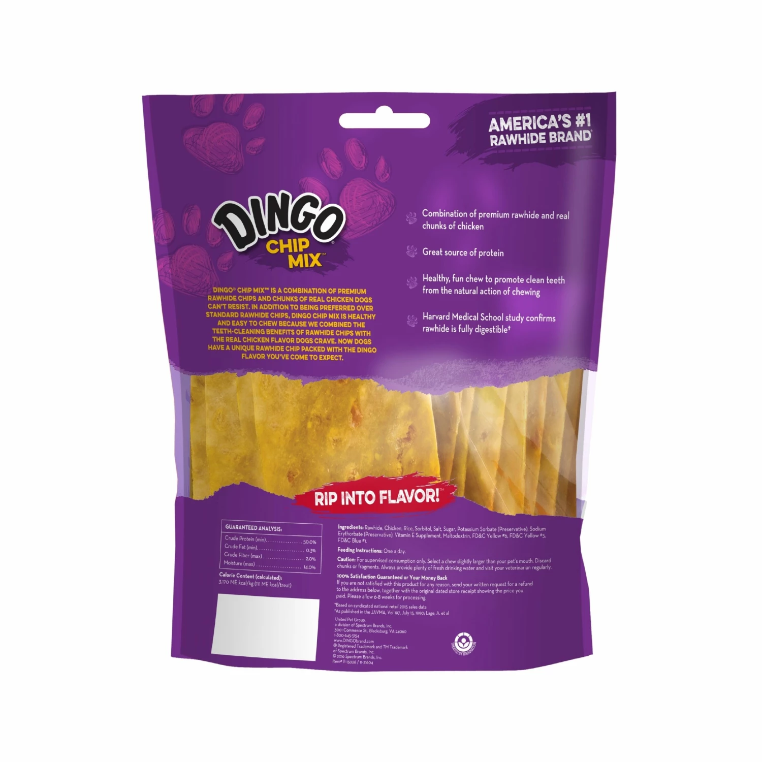 Dingo Pet Treats Rawhide Mini Chip Mix Rawhide Chews for Dog Chicken Flavor 5 Dingo Pet Treats Rawhide Mini Chip Mix Rawhide Chews for Dog Chicken Flavor - Image 3