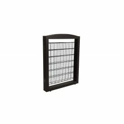 Pet Essentials Pet Gates Freestanding Expandable Black Wood Pet Gate -Animal & Pet Care Online Shop 44682347