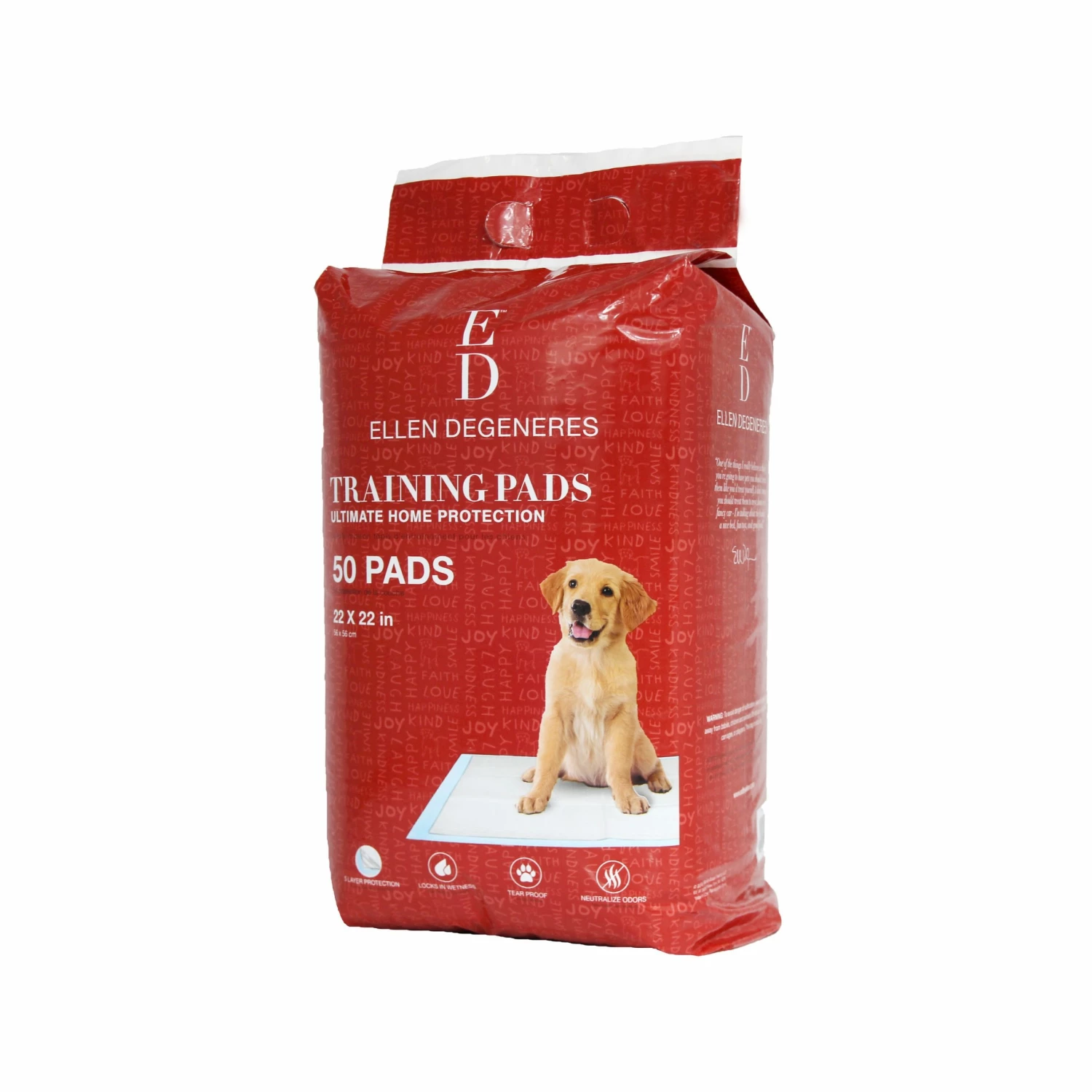 ELLEN DEGENERES Dog Cleaning & Potty Training Pads, Plastic 3 ELLEN DEGENERES Dog Cleaning & Potty Training Pads, Plastic