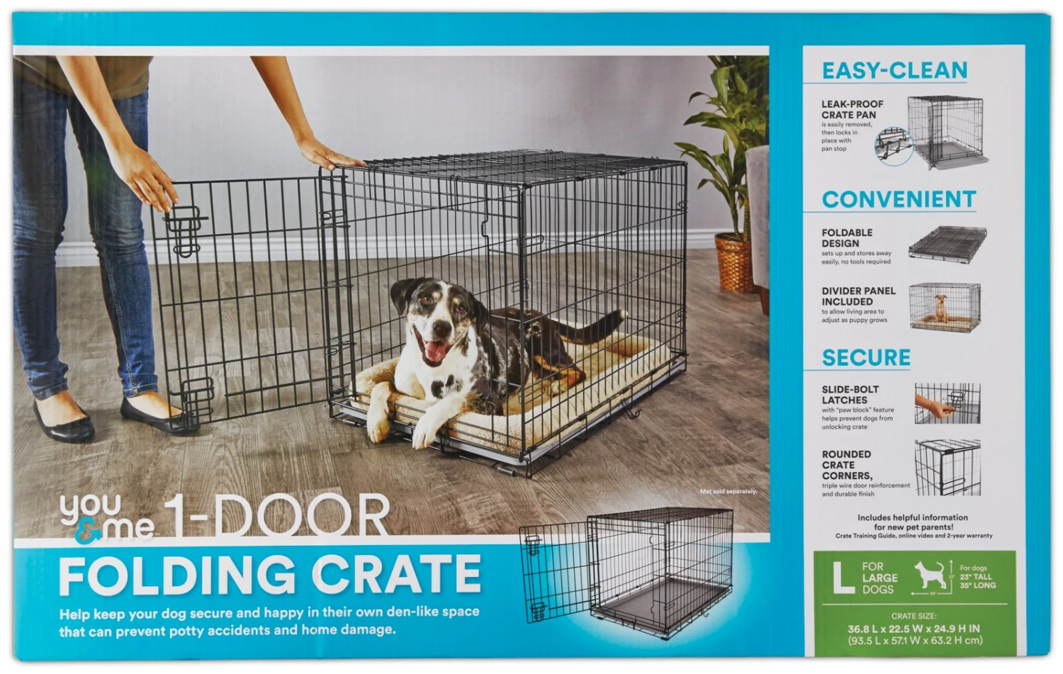 You & Me Crates & Kennels 36-ft L x 22.5-ft W x 24.9-ft H Dog Crate 8 You & Me Crates & Kennels 36-ft L x 22.5-ft W x 24.9-ft H Dog Crate - Image 6